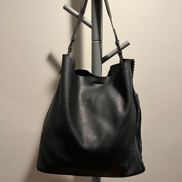 ALLSAINTS ‘Pearl’ Hobo Leather Bag - Picture 2 of 15